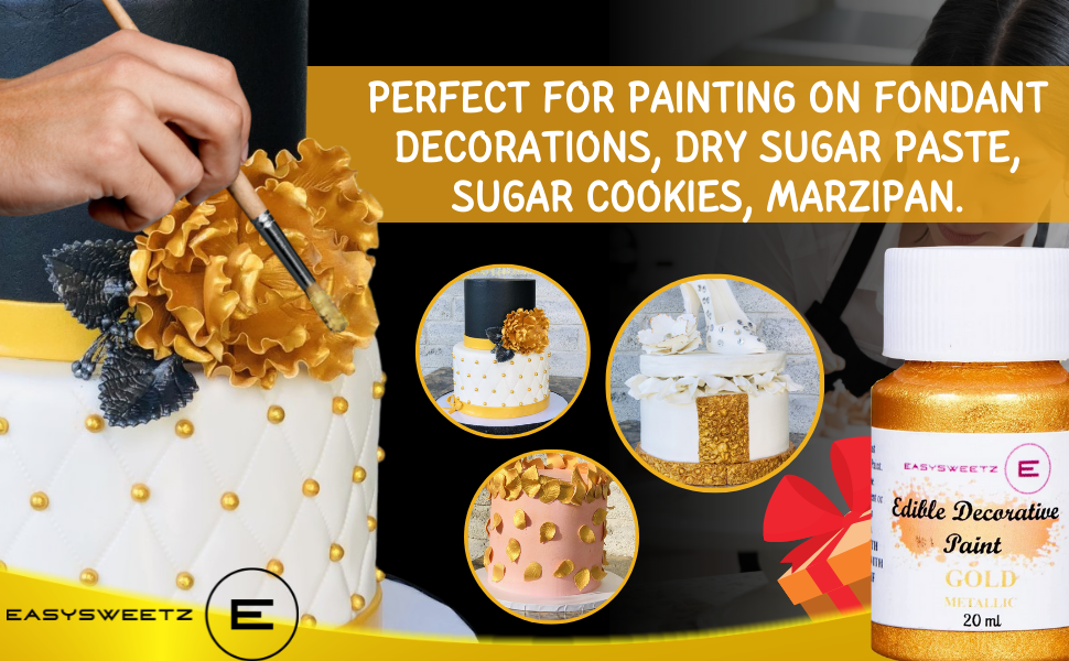 Add Great Golden Accent To Your Cakes, Cupcakes, Sugar Cookies and Much More!