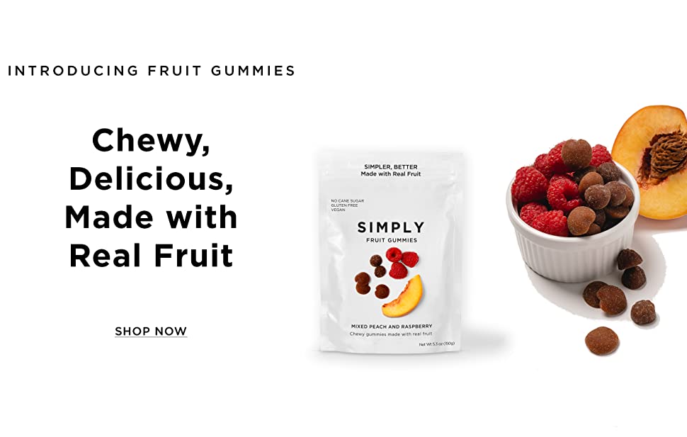 Chewy, Delicious, Made with Real Fruit